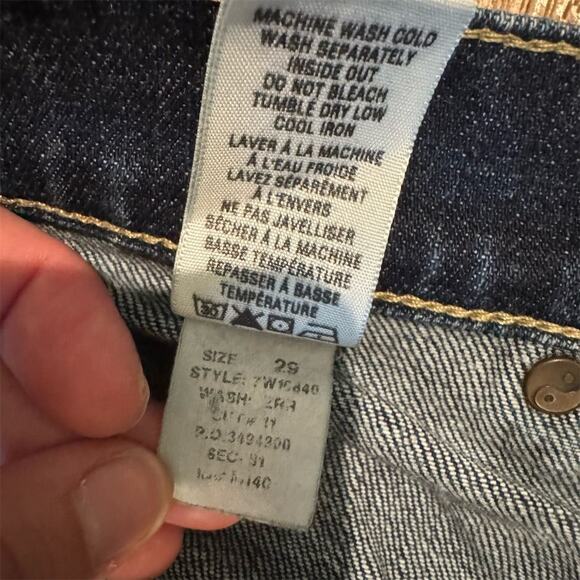 Lucky Brand Easy Rider Jeans 8/29 Dark Wash Straight Leg Western Cowgirl FLAWS - Picture 11 of 15